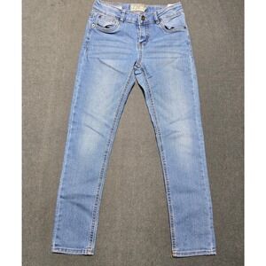 Lucky Brand Zoe Skinny Girls Jeans Size 12 Adjustable Waist Light Wash Denim Y2K